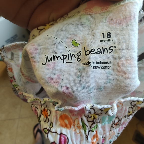 NWT Jumping Beans 18 mo Multi-colored babydoll Top With Cherries, Bees, Flowers - Picture 4 of 4